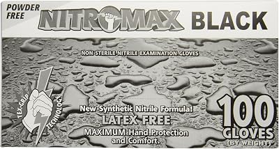 Emerald 1083-B Nitrile Exam Glove, 5ml, Black