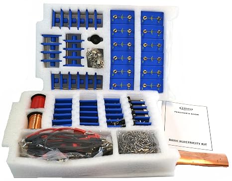 EISCO Comprehensive Basic Electricity Kit for Building and Studying Circuits (3 Part Kit)