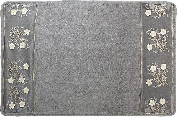 Popular Bath 958362 Bloomfield, Bath Rug, Grey