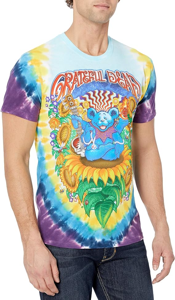 Liquid Blue Men's Grateful Dead Guru Bear T-Shirt