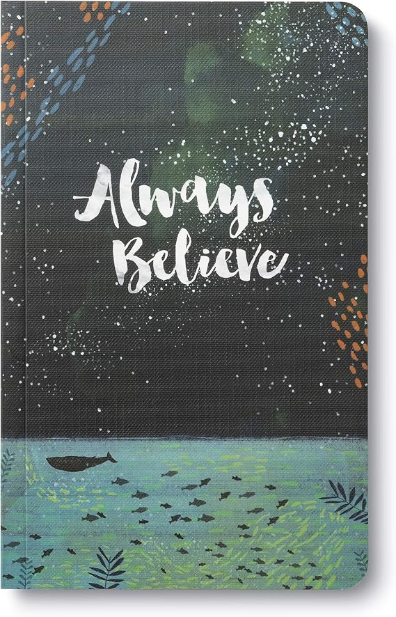 Compendium Softcover Journal - Always Believe A Write Now Journal with 128 Lined Pages, 5W x 8H