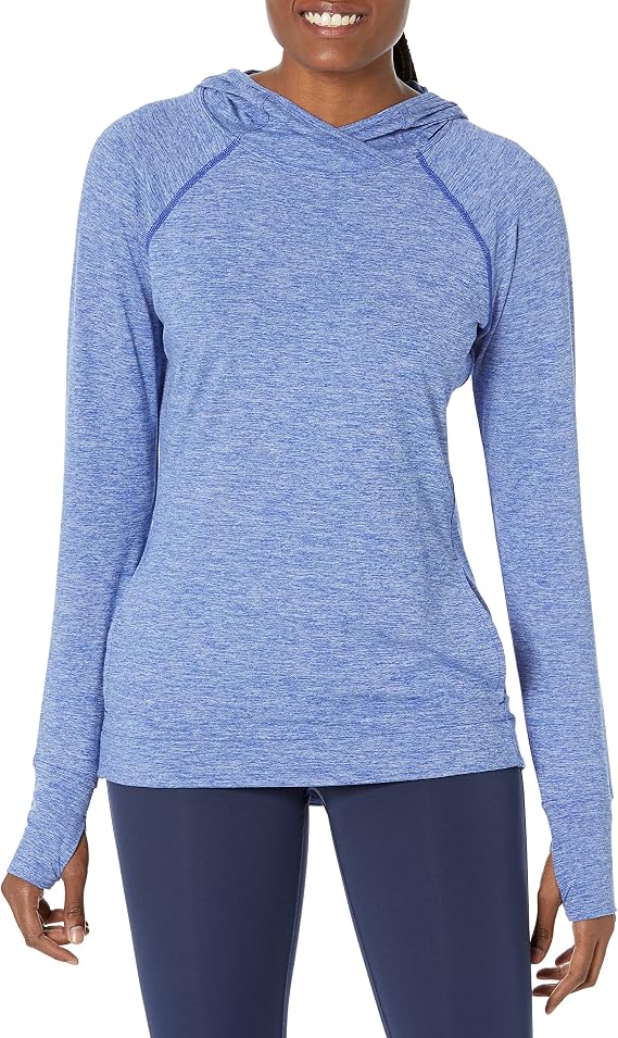 Amazon Essentials Women's Brushed Tech Stretch Popover Hoodie (Available in Plus Size)