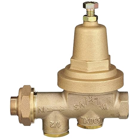 Zurn Wilkins 1/2" 600XL Pressure Reducing Valve with cop/ sweat connection
