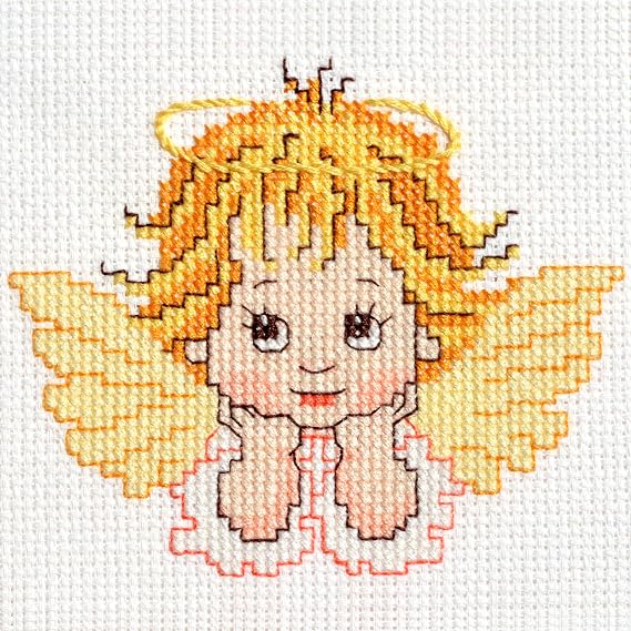 Povitrulya Embroidery Kit for Babies with Pattern Dreaming Angel