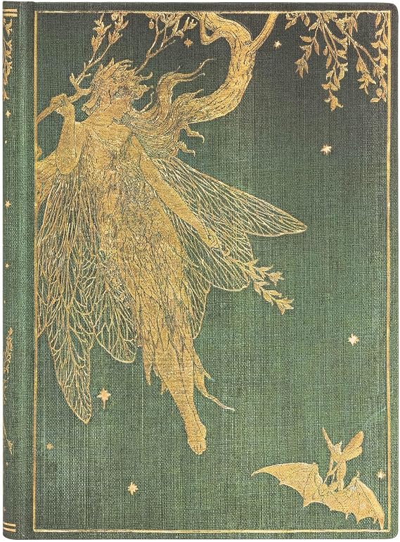 Paperblanks Hardcover Journal Olive Fairy | Lined | Midi (130 × 180 mm), PB6505-0
