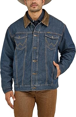 Wrangler Mens Cowboy Cut Western Lined Denim Jacket