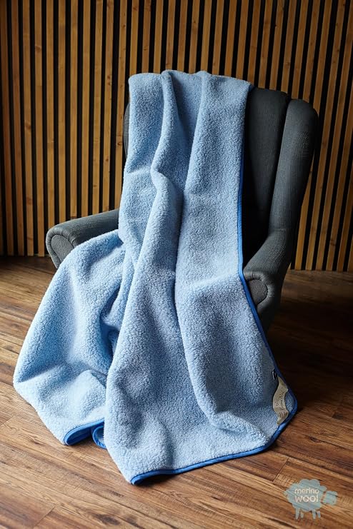 Merino Wool Bedding Woolmark Certified !! Warm & Natural Baby Blanket/Throw 100% Wool, Crib,Toddler, Cotbed Blanket 47" x 59"