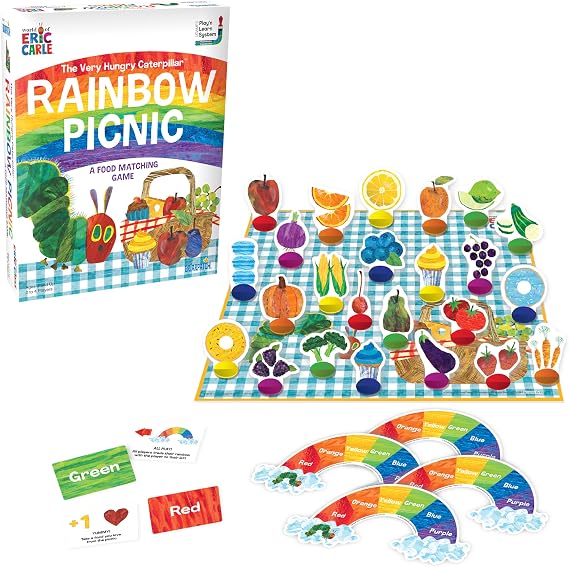 The Very Hungry Caterpillar Rainbow Picnic Color Matching Game, Ages 3+