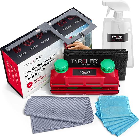 Tyroler Magnetic Window Cleaner Tool 0.1"-1.6" Thick | The Glider D4