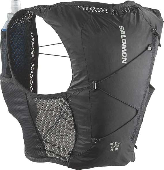 Salomon Active Skin 4 Women, SensiFit Women-Specific Fit, Easy Hydration Chest Pockets, Secure Storage with Custom Quiver Compatibility, Trail Running Vest