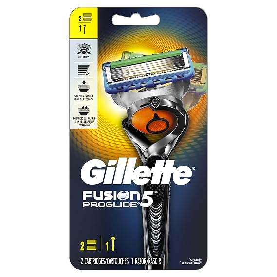 Gillette Fusion5 ProGlide Men's Razor Handle & 2 Blade Refills