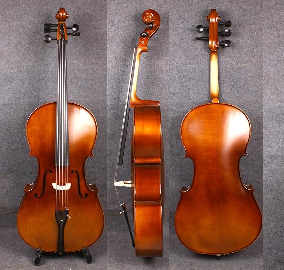 Yinfente 4/4 5 String Cello Acoustic Model Full size Spruce Maple wood Free Cello bow Bag Sweet Sound
