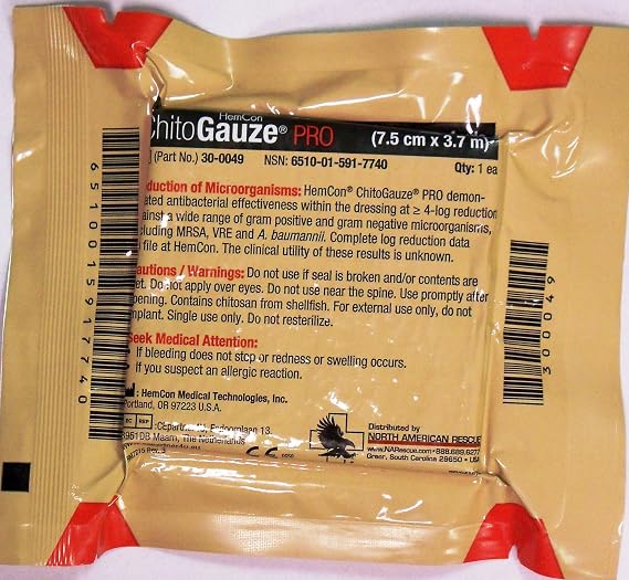 HemCon ChitoGauze Z-Folded 3" x 4yds