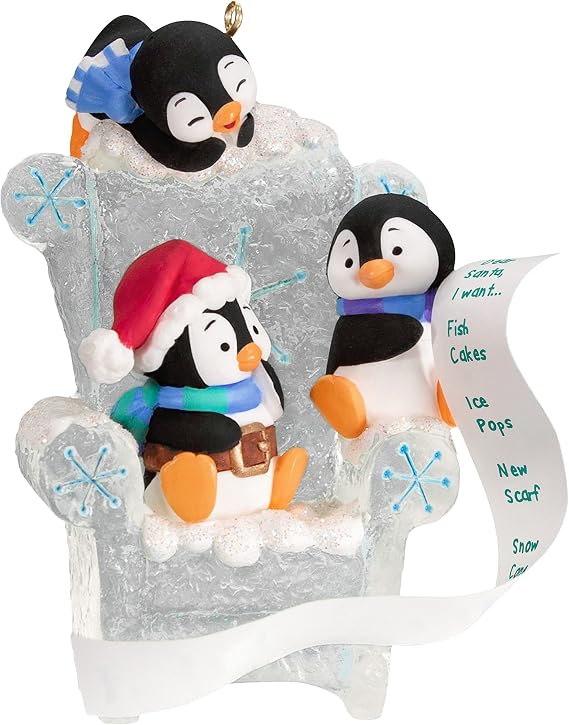 Hallmark Keepsake Christmas Ornament 2023, Long Letter to Santa Penguin, Gifts for Her