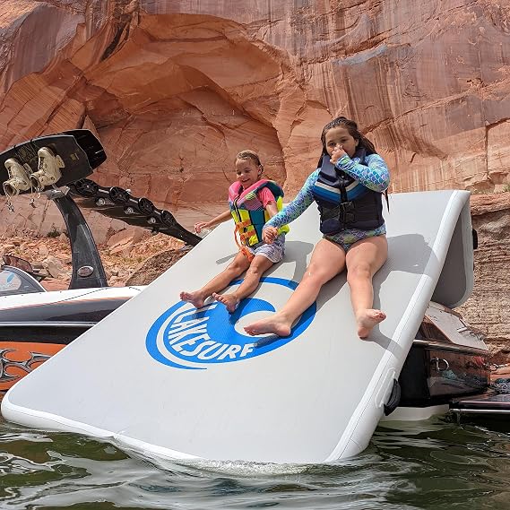 Slide Island Inflatable Boat Slide and Mat